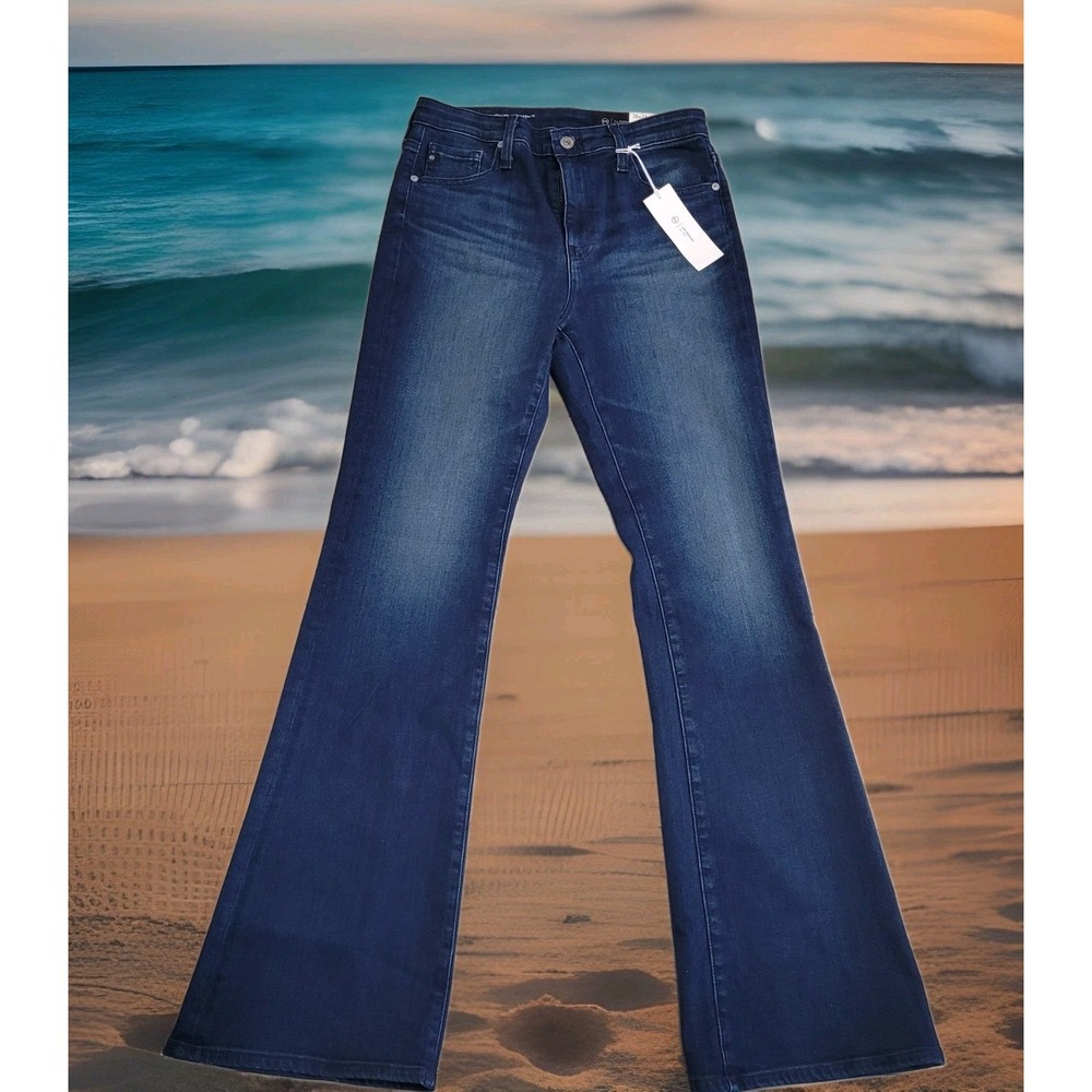 👖NWT AG‎ Jeans Women's 28x32 Indigo FARRAH BOOT Italian Denim Stretch Western